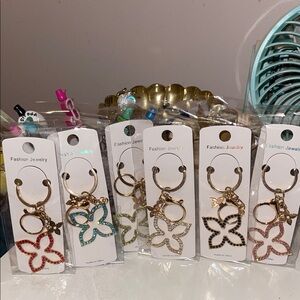 Clover Crystal Bag Charms in Fabulous Colors